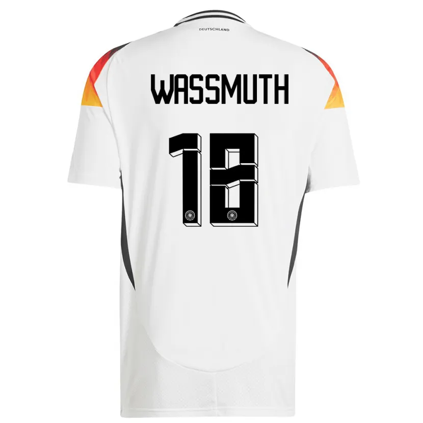 Danxen Herren Deutschland Tabea Wabmuth #18 Weiß Heimtrikot Trikot 24-26 T-Shirt Schweiz