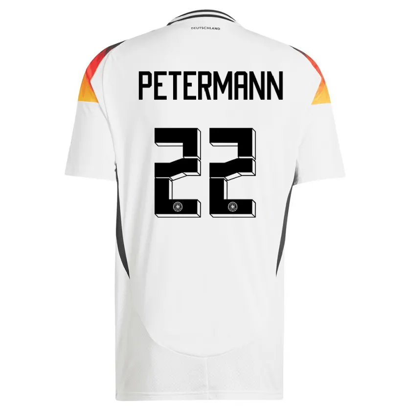Danxen Herren Deutschland Lena Petermann #22 Weiß Heimtrikot Trikot 24-26 T-Shirt Schweiz