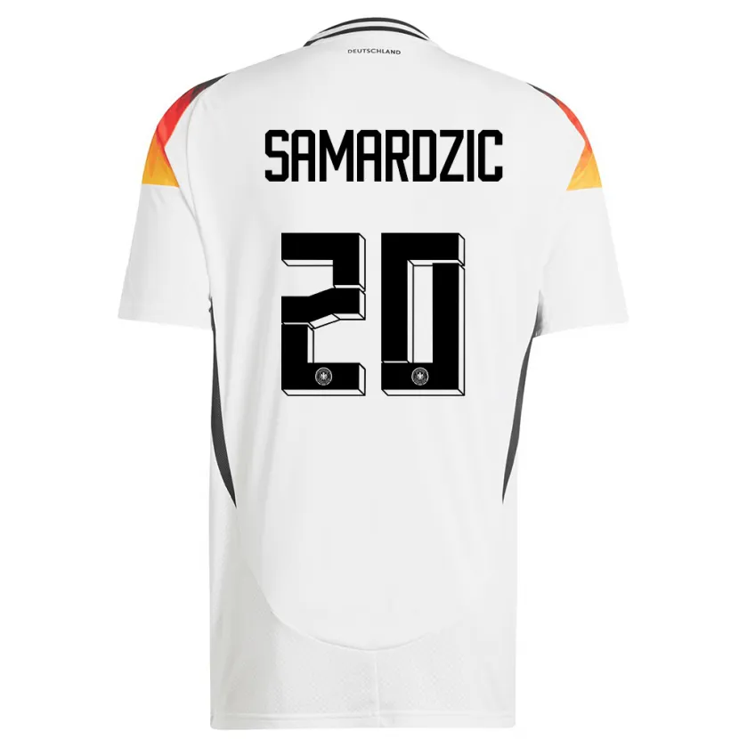 Danxen Herren Deutschland Lazar Samardzic #20 Weiß Heimtrikot Trikot 24-26 T-Shirt Schweiz