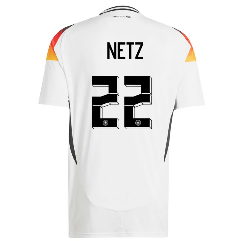 Danxen Herren Deutschland Luca Netz #22 Weiß Heimtrikot Trikot 24-26 T-Shirt Schweiz
