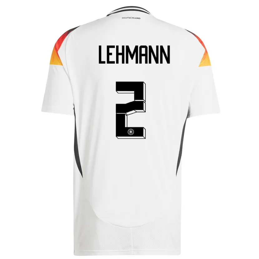 Danxen Herren Deutschland Paul Lehmann #2 Weiß Heimtrikot Trikot 24-26 T-Shirt Schweiz