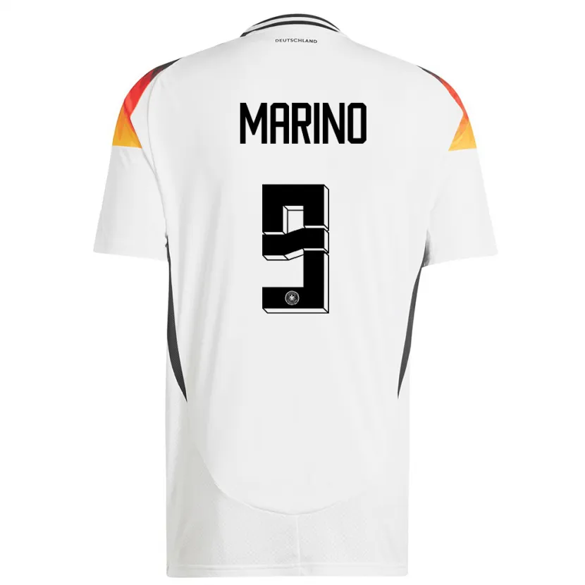 Danxen Herren Deutschland Stefano Marino #9 Weiß Heimtrikot Trikot 24-26 T-Shirt Schweiz