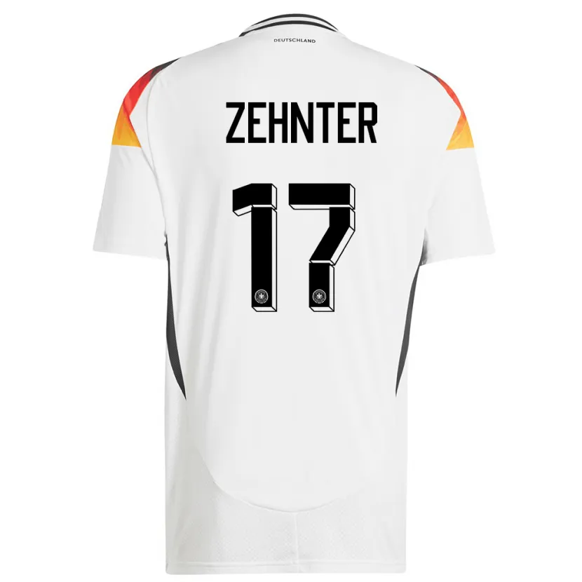 Danxen Herren Deutschland Aaron Zehnter #17 Weiß Heimtrikot Trikot 24-26 T-Shirt Schweiz