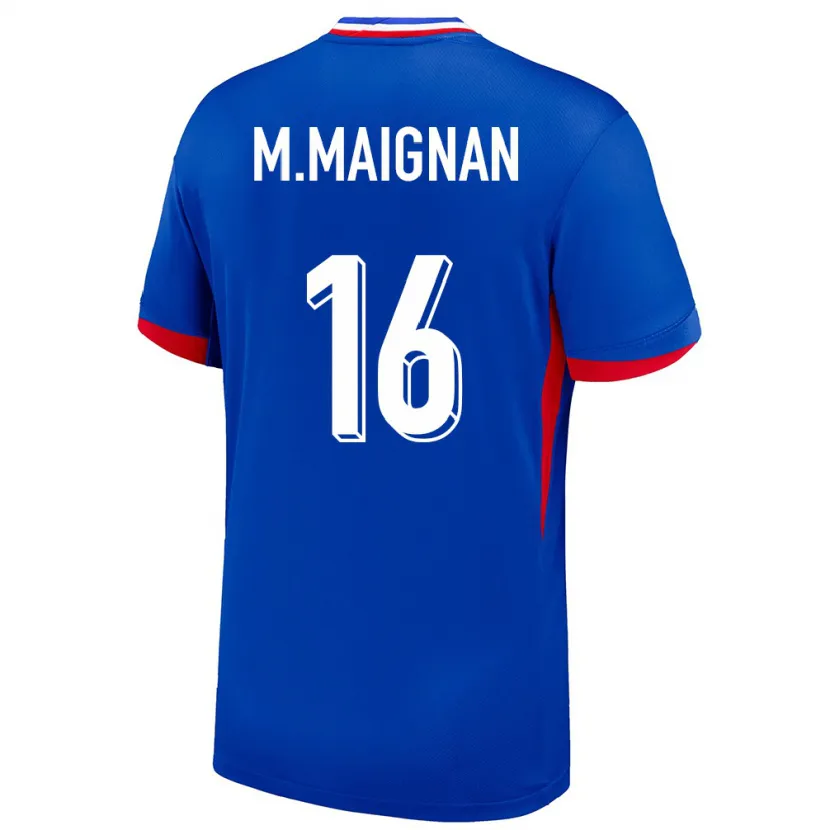 Danxen Herren Frankreich Mike Maignan #16 Blau Heimtrikot Trikot 24-26 T-Shirt Schweiz