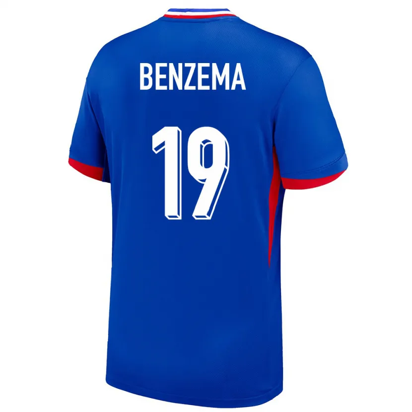 Danxen Herren Frankreich Karim Benzema #19 Blau Heimtrikot Trikot 24-26 T-Shirt Schweiz