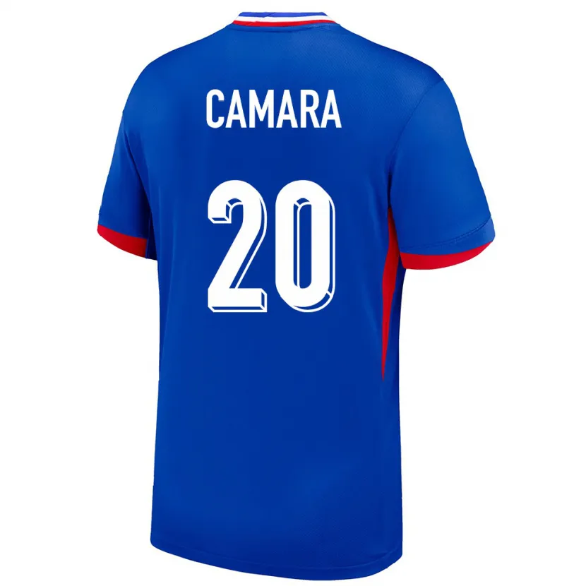 Danxen Herren Frankreich Ousmane Camara #20 Blau Heimtrikot Trikot 24-26 T-Shirt Schweiz