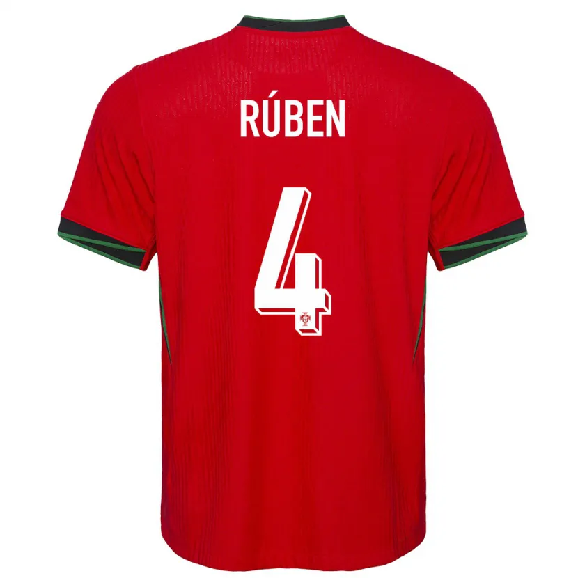 Danxen Herren Portugal Ruben Dias #4 Rot Heimtrikot Trikot 24-26 T-Shirt Schweiz
