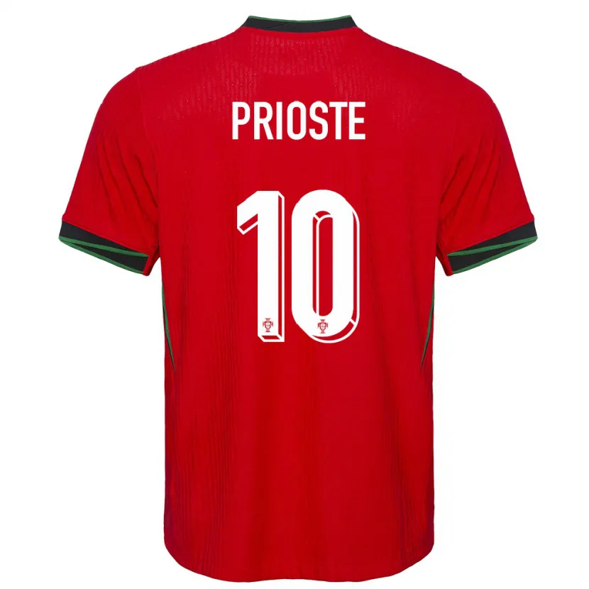 Danxen Herren Portugal Diogo Prioste #10 Rot Heimtrikot Trikot 24-26 T-Shirt Schweiz