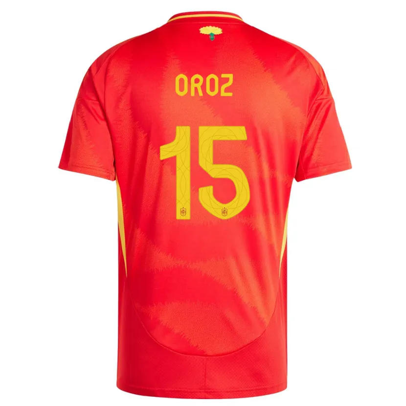 Danxen Herren Spanien Maite Oroz #15 Rot Heimtrikot Trikot 24-26 T-Shirt Schweiz