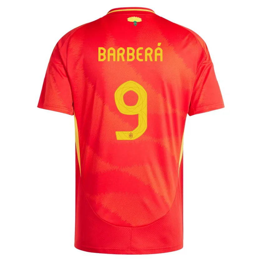 Danxen Herren Spanien Victor Barbera #9 Rot Heimtrikot Trikot 24-26 T-Shirt Schweiz