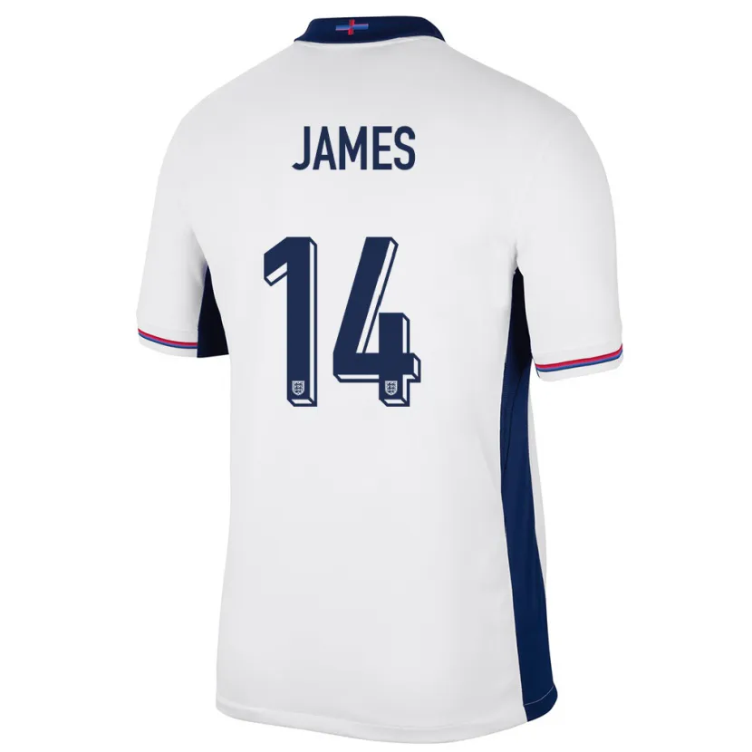 Danxen Herren England Reece James #14 Weiß Heimtrikot Trikot 24-26 T-Shirt Schweiz