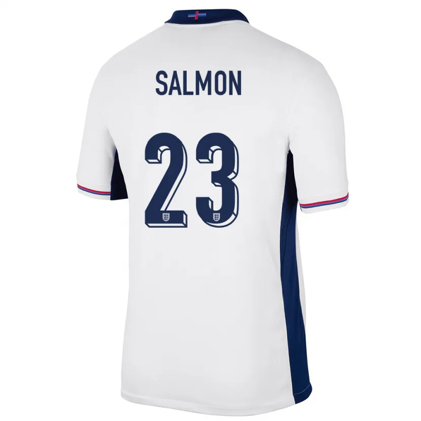 Danxen Herren England Ebony Salmon #23 Weiß Heimtrikot Trikot 24-26 T-Shirt Schweiz