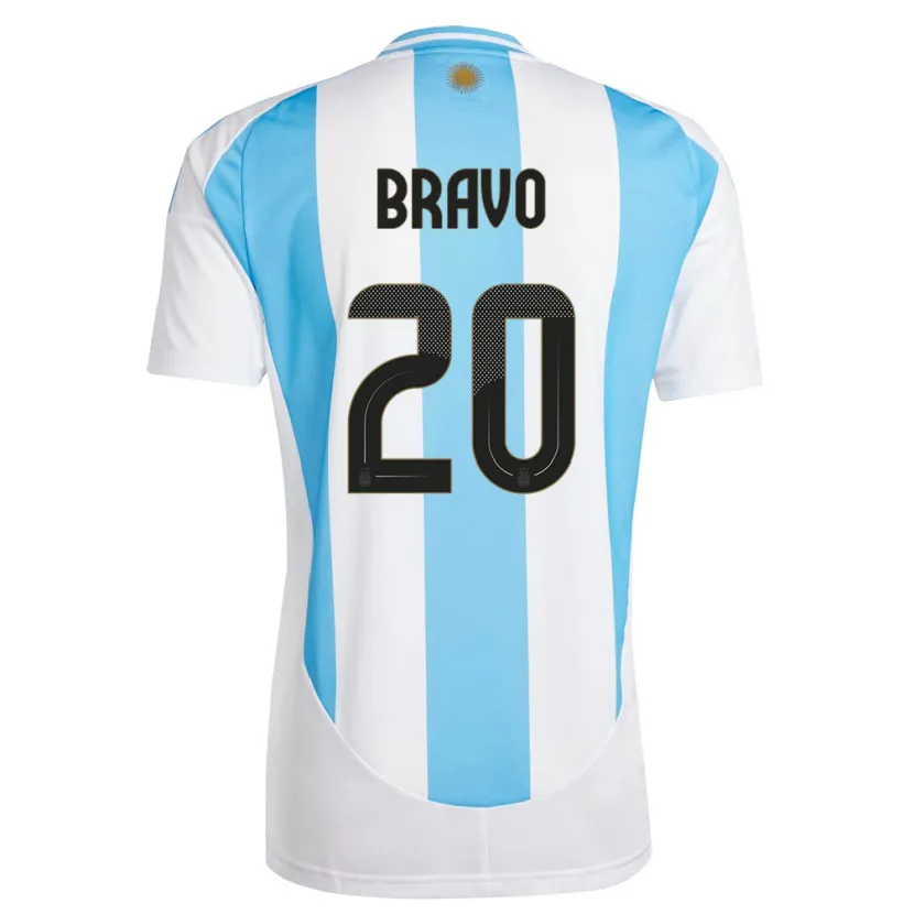 Danxen Herren Argentinien Ruth Bravo #20 Weiß Blau Heimtrikot Trikot 24-26 T-Shirt Schweiz