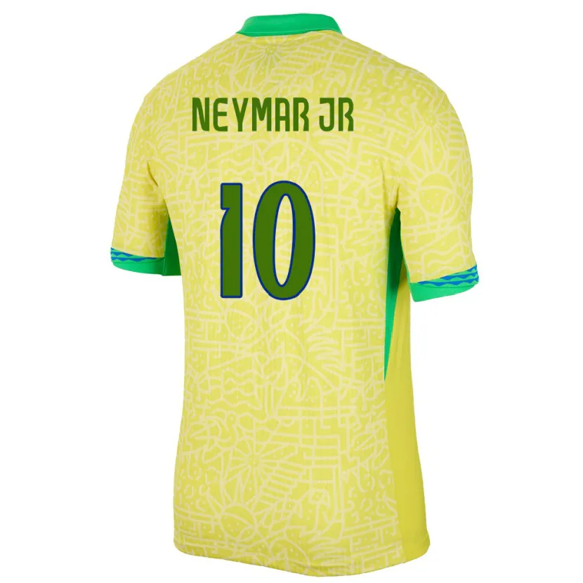 Danxen Herren Brasilien Neymar #10 Gelb Heimtrikot Trikot 24-26 T-Shirt Schweiz