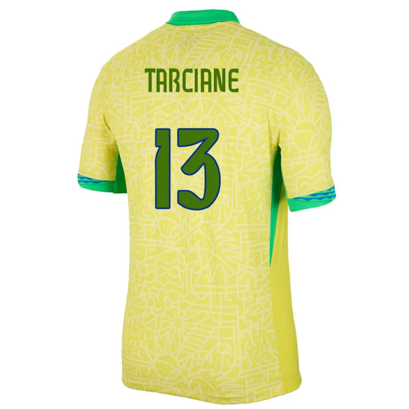Danxen Herren Brasilien Tarciane #13 Gelb Heimtrikot Trikot 24-26 T-Shirt Schweiz