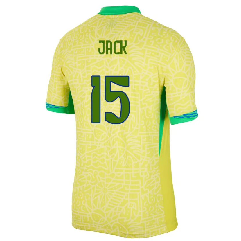Danxen Herren Brasilien Fellipe Jack #15 Gelb Heimtrikot Trikot 24-26 T-Shirt Schweiz