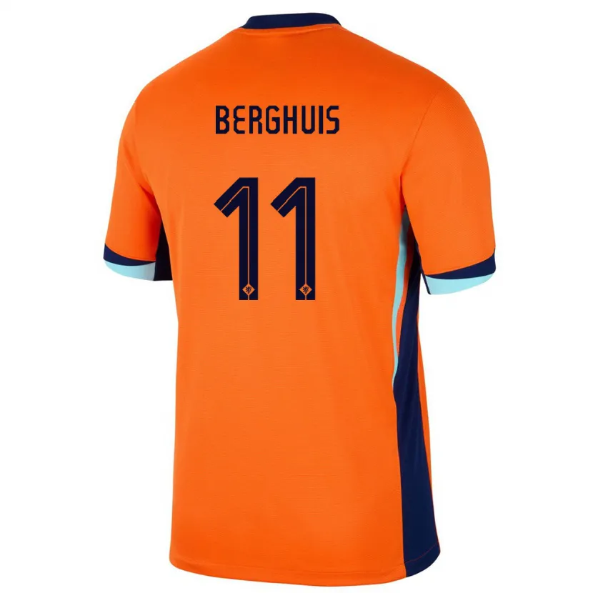 Danxen Herren Niederlande Steven Berghuis #11 Orange Heimtrikot Trikot 24-26 T-Shirt Schweiz
