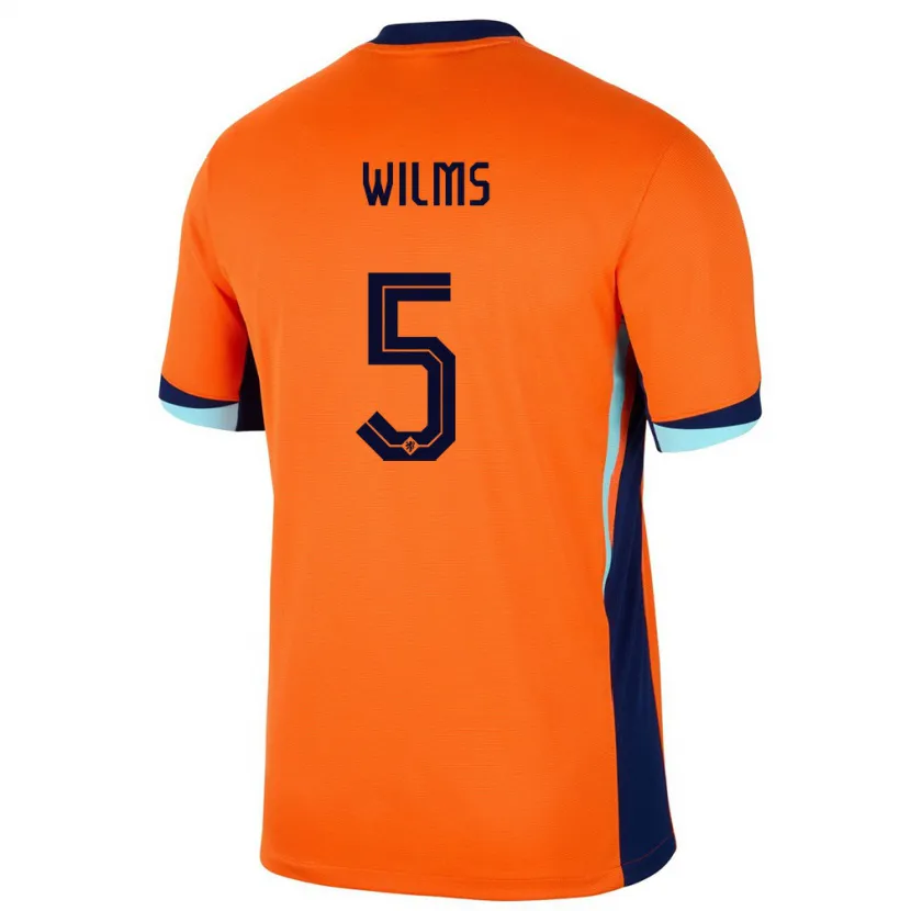 Danxen Herren Niederlande Lynn Wilms #5 Orange Heimtrikot Trikot 24-26 T-Shirt Schweiz