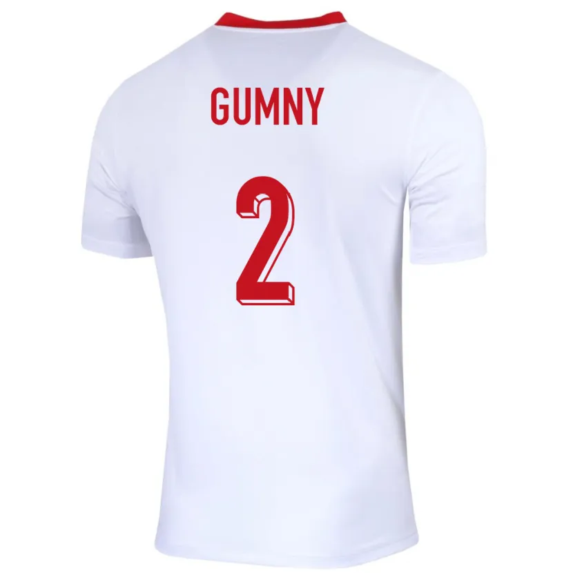 Danxen Herren Polen Robert Gumny #2 Weiß Heimtrikot Trikot 24-26 T-Shirt Schweiz