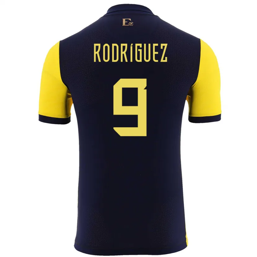Danxen Herren Ecuador Ingrid Rodriguez #9 Gelb Heimtrikot Trikot 24-26 T-Shirt Schweiz