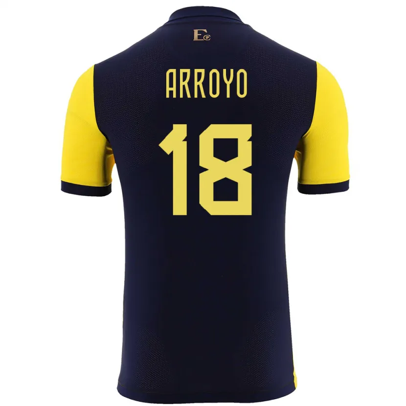 Danxen Herren Ecuador Jean Arroyo #18 Gelb Heimtrikot Trikot 24-26 T-Shirt Schweiz