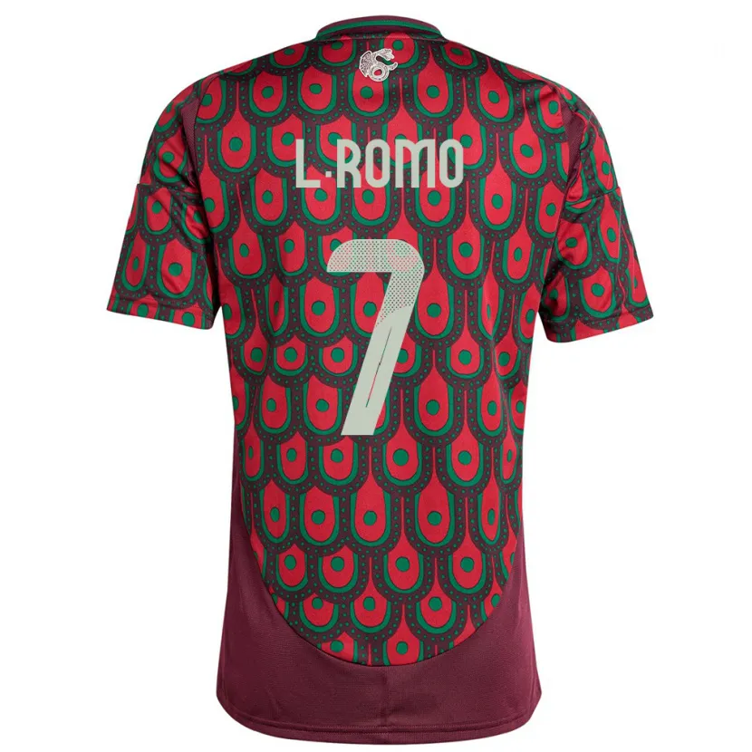 Danxen Herren Mexiko Luis Romo #7 Kastanienbraun Heimtrikot Trikot 24-26 T-Shirt Schweiz