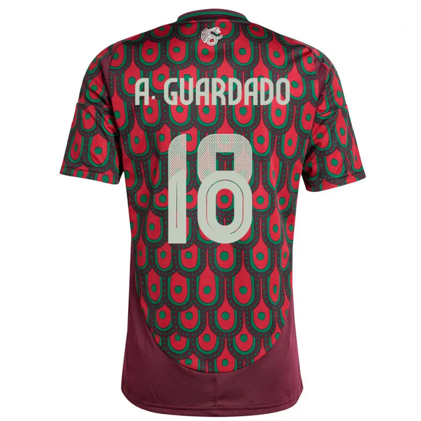Danxen Herren Mexiko Andres Guardado #18 Kastanienbraun Heimtrikot Trikot 24-26 T-Shirt Schweiz