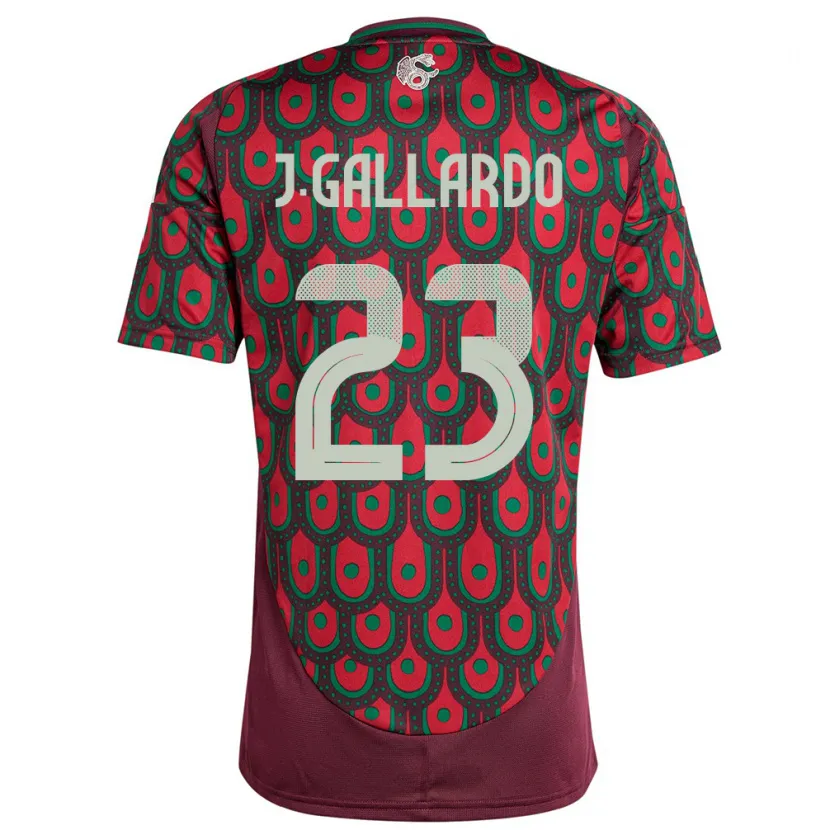 Danxen Herren Mexiko Jesus Gallardo #23 Kastanienbraun Heimtrikot Trikot 24-26 T-Shirt Schweiz
