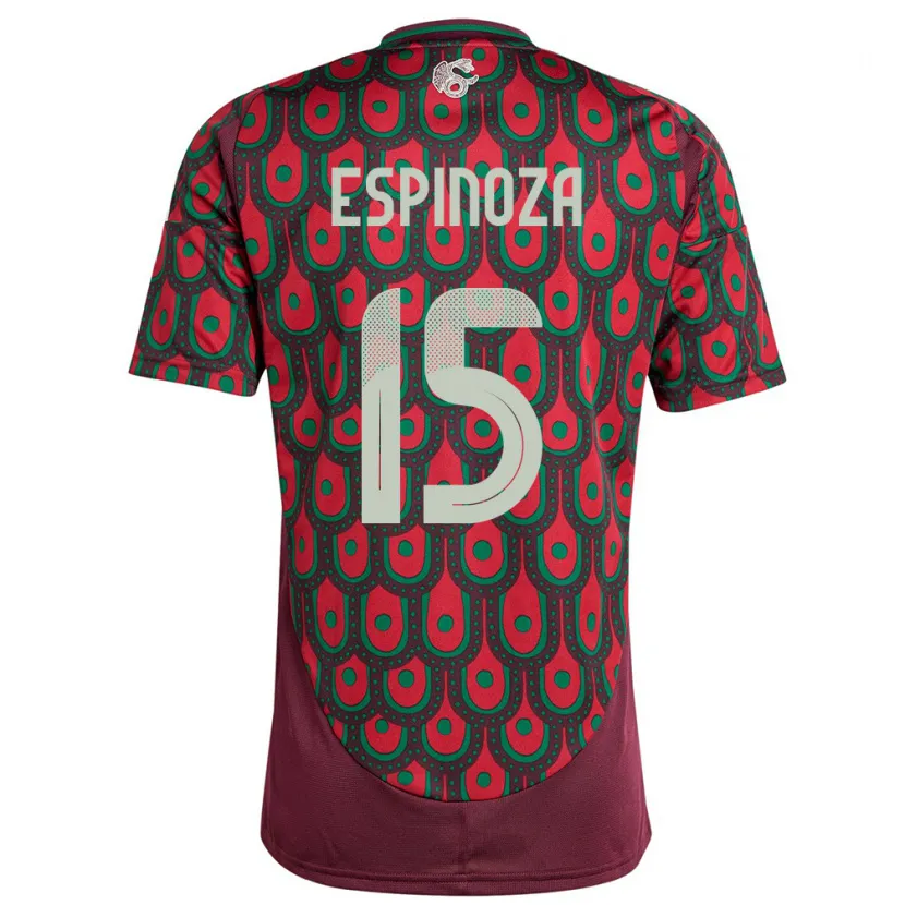 Danxen Herren Mexiko Greta Espinoza #15 Kastanienbraun Heimtrikot Trikot 24-26 T-Shirt Schweiz