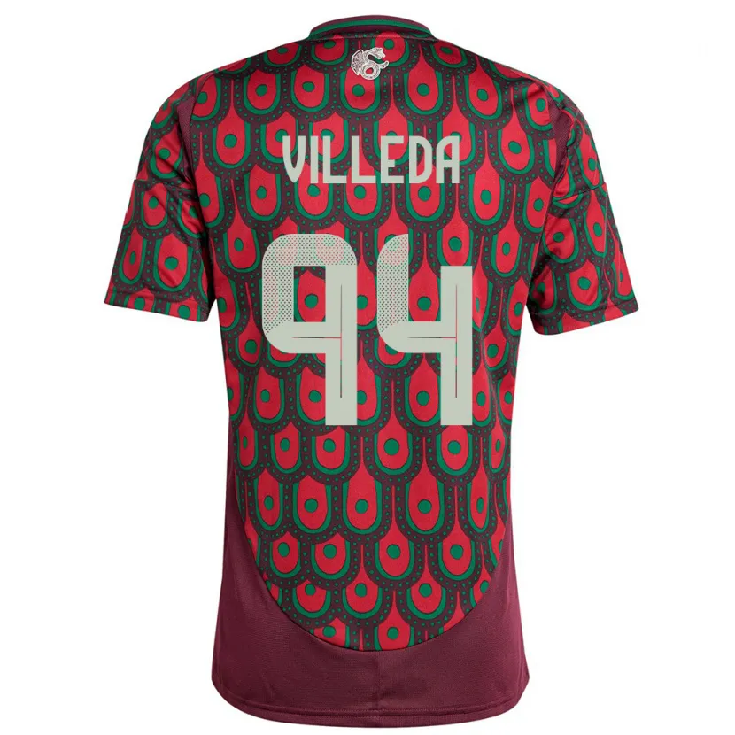 Danxen Herren Mexiko Melany Villeda #94 Kastanienbraun Heimtrikot Trikot 24-26 T-Shirt Schweiz