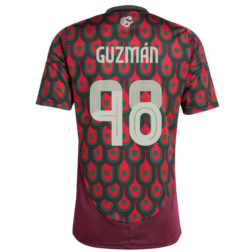 Danxen Herren Mexiko Kinberly Guzman #98 Kastanienbraun Heimtrikot Trikot 24-26 T-Shirt Schweiz