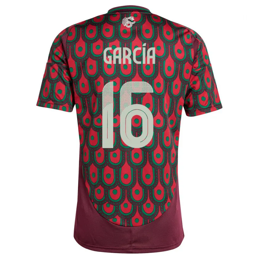 Danxen Herren Mexiko Uziel Garcia #16 Kastanienbraun Heimtrikot Trikot 24-26 T-Shirt Schweiz