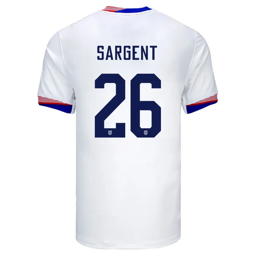 Danxen Herren Vereinigte Staaten Josh Sargent #26 Weiß Heimtrikot Trikot 24-26 T-Shirt Schweiz