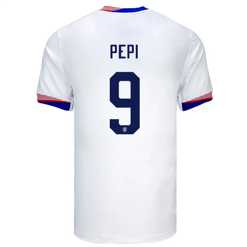 Danxen Herren Vereinigte Staaten Ricardo Pepi #9 Weiß Heimtrikot Trikot 24-26 T-Shirt Schweiz