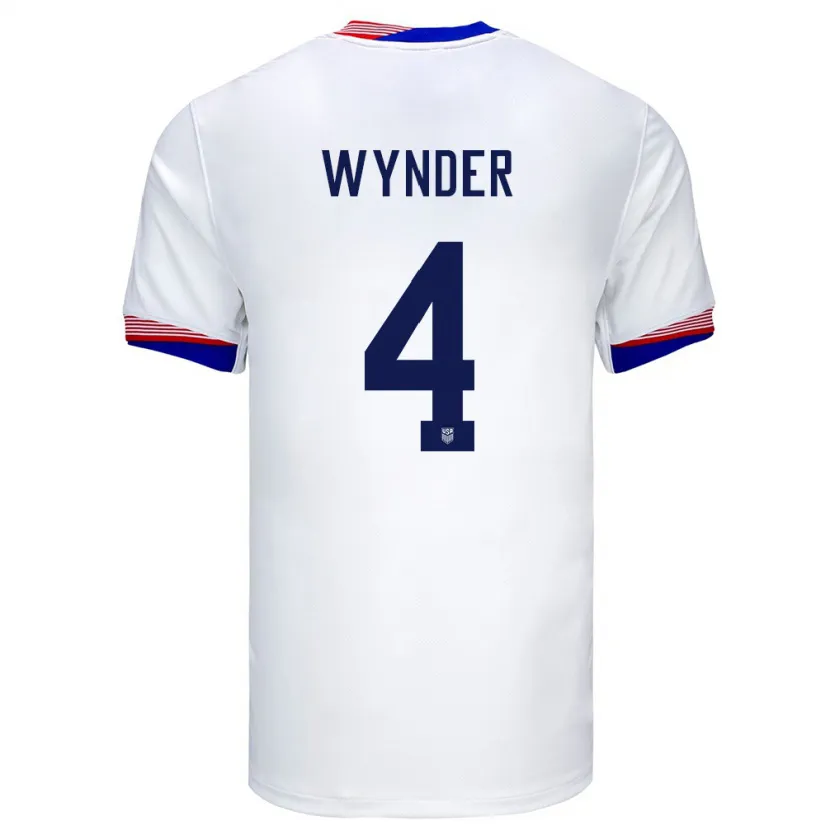 Danxen Herren Vereinigte Staaten Joshua Wynder #4 Weiß Heimtrikot Trikot 24-26 T-Shirt Schweiz