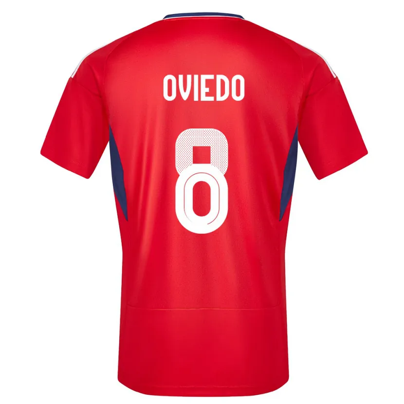 Danxen Herren Costa Rica Bryan Oviedo #8 Rot Heimtrikot Trikot 24-26 T-Shirt Schweiz