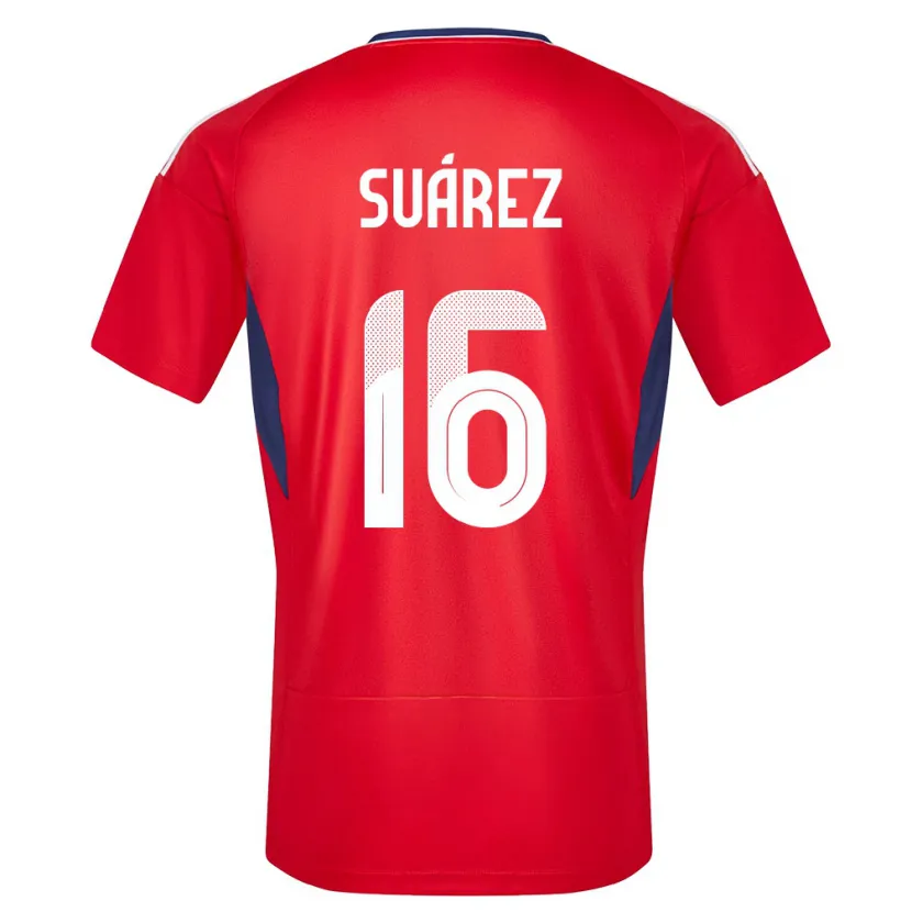Danxen Herren Costa Rica Aaron Suarez #16 Rot Heimtrikot Trikot 24-26 T-Shirt Schweiz