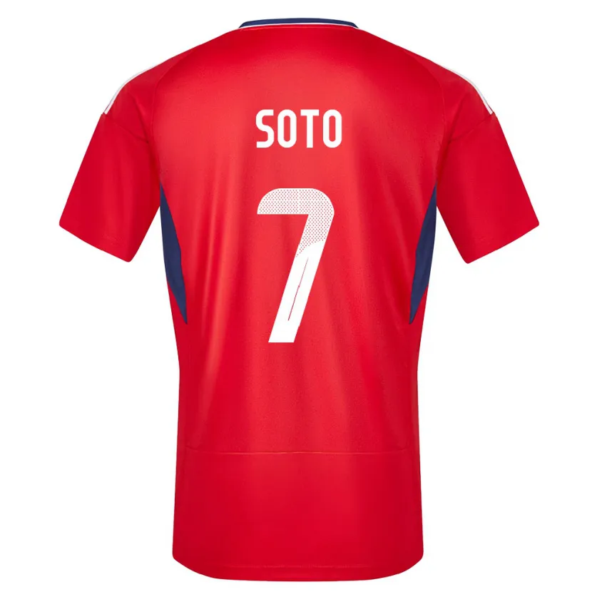 Danxen Herren Costa Rica Andrey Soto #7 Rot Heimtrikot Trikot 24-26 T-Shirt Schweiz