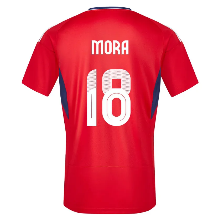 Danxen Herren Costa Rica Bayron Mora #18 Rot Heimtrikot Trikot 24-26 T-Shirt Schweiz