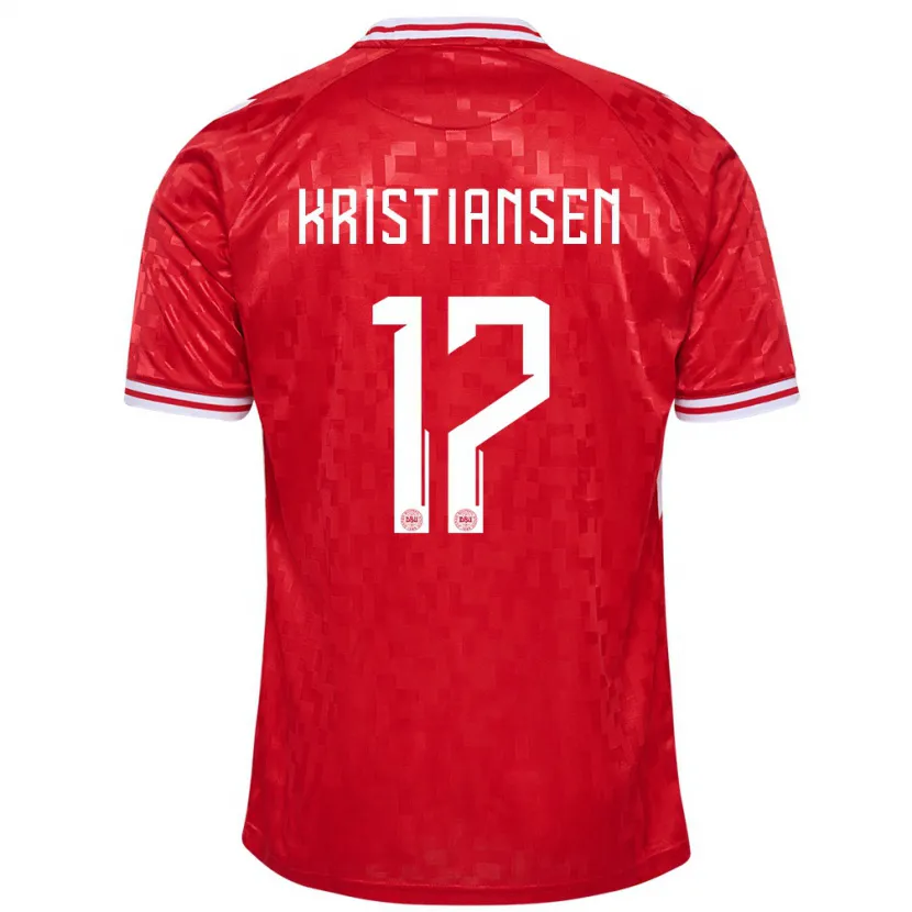 Danxen Herren Dänemark Victor Kristiansen #17 Rot Heimtrikot Trikot 24-26 T-Shirt Schweiz