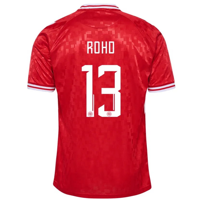 Danxen Herren Dänemark Emil Rohd #13 Rot Heimtrikot Trikot 24-26 T-Shirt Schweiz
