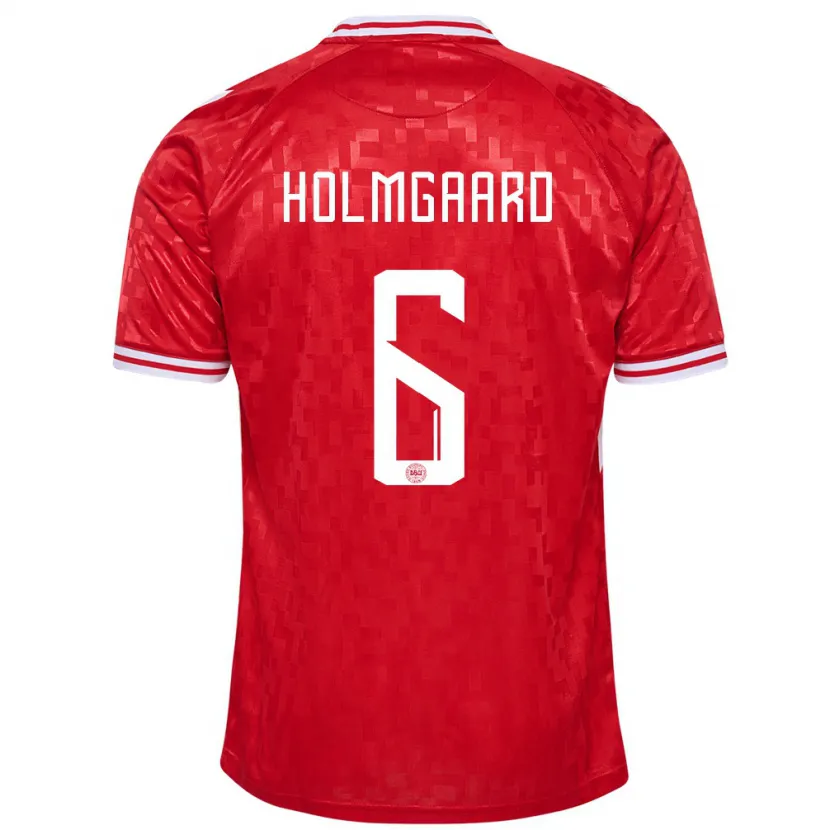 Danxen Herren Dänemark Karen Holmgaard #6 Rot Heimtrikot Trikot 24-26 T-Shirt Schweiz