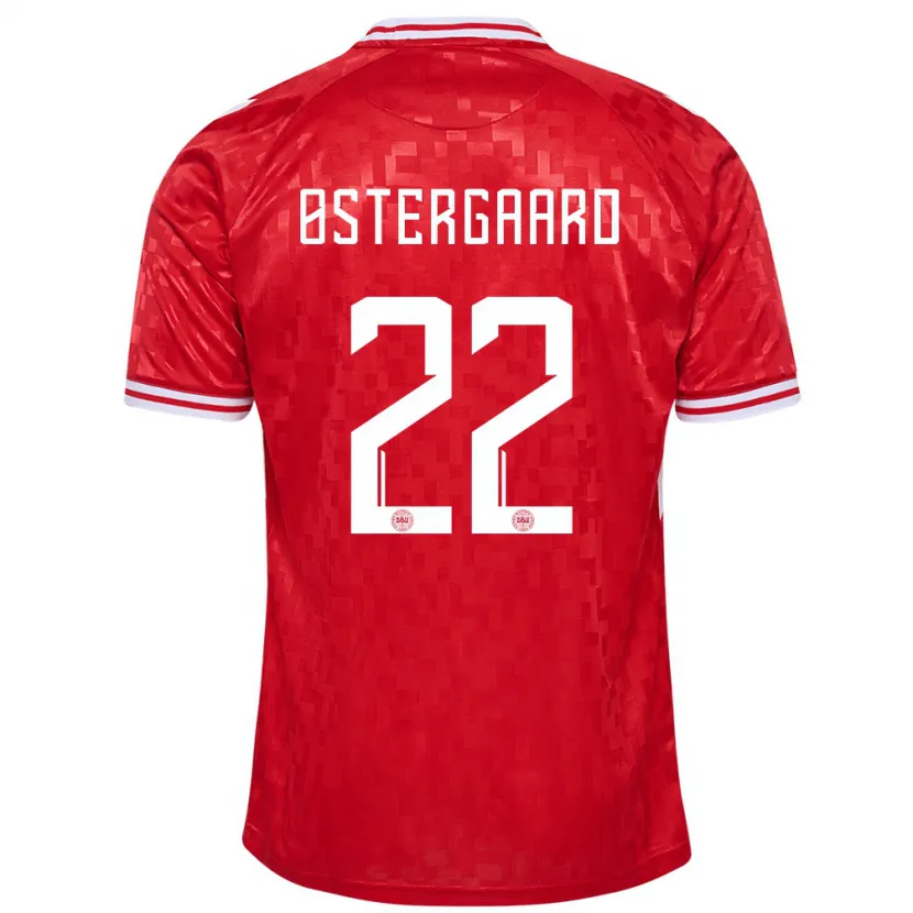 Danxen Herren Dänemark Maja Bay Østergaard #22 Rot Heimtrikot Trikot 24-26 T-Shirt Schweiz