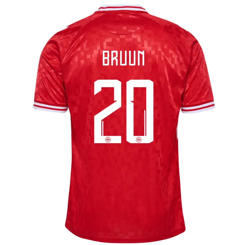 Danxen Herren Dänemark Signe Bruun #20 Rot Heimtrikot Trikot 24-26 T-Shirt Schweiz