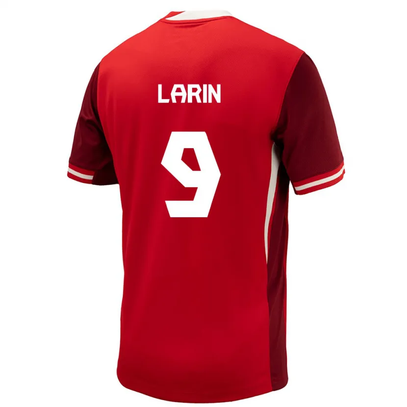 Danxen Herren Kanada Cyle Larin #9 Rot Heimtrikot Trikot 24-26 T-Shirt Schweiz