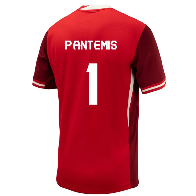 Danxen Herren Kanada James Pantemis #1 Rot Heimtrikot Trikot 24-26 T-Shirt Schweiz