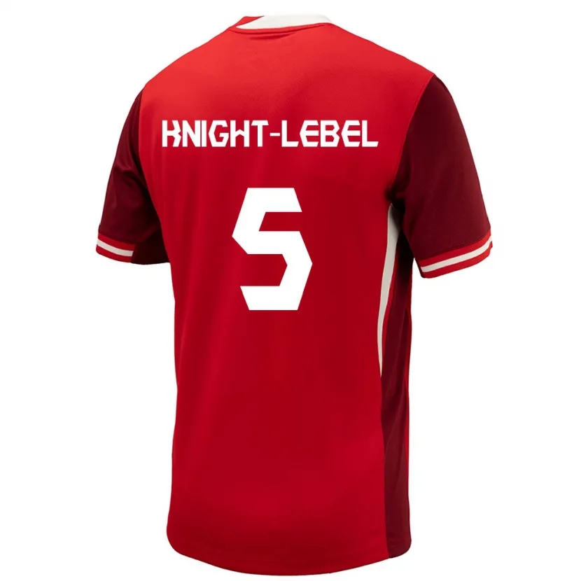 Danxen Herren Kanada Jamie Knight-Lebel #5 Rot Heimtrikot Trikot 24-26 T-Shirt Schweiz