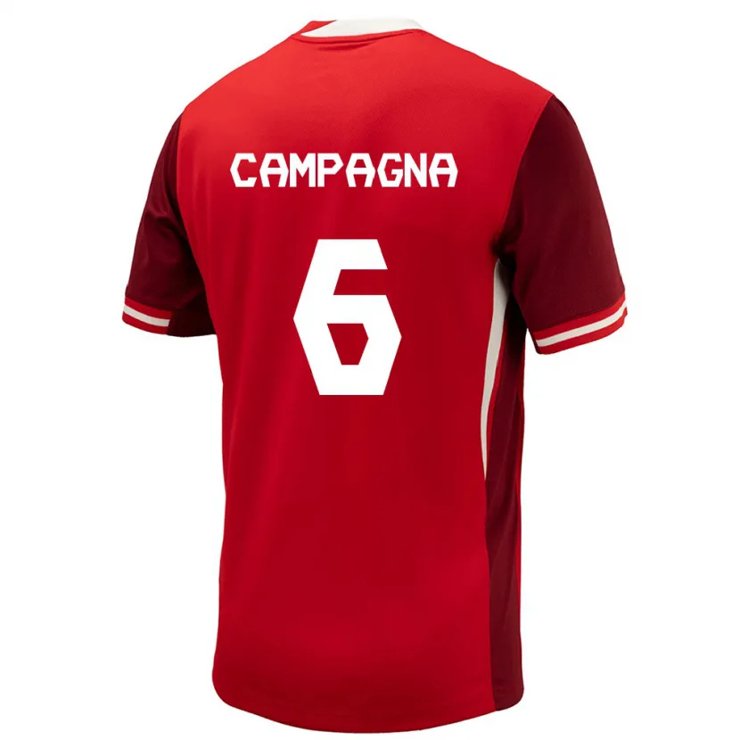 Danxen Herren Kanada Matteo Campagna #6 Rot Heimtrikot Trikot 24-26 T-Shirt Schweiz