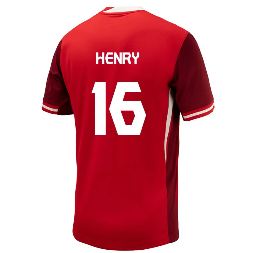 Danxen Herren Kanada Maël Henry #16 Rot Heimtrikot Trikot 24-26 T-Shirt Schweiz