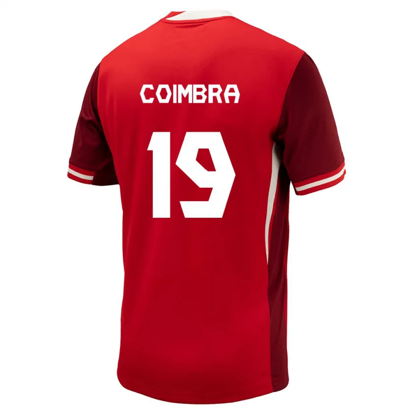 Danxen Herren Kanada Tiago Coimbra #19 Rot Heimtrikot Trikot 24-26 T-Shirt Schweiz